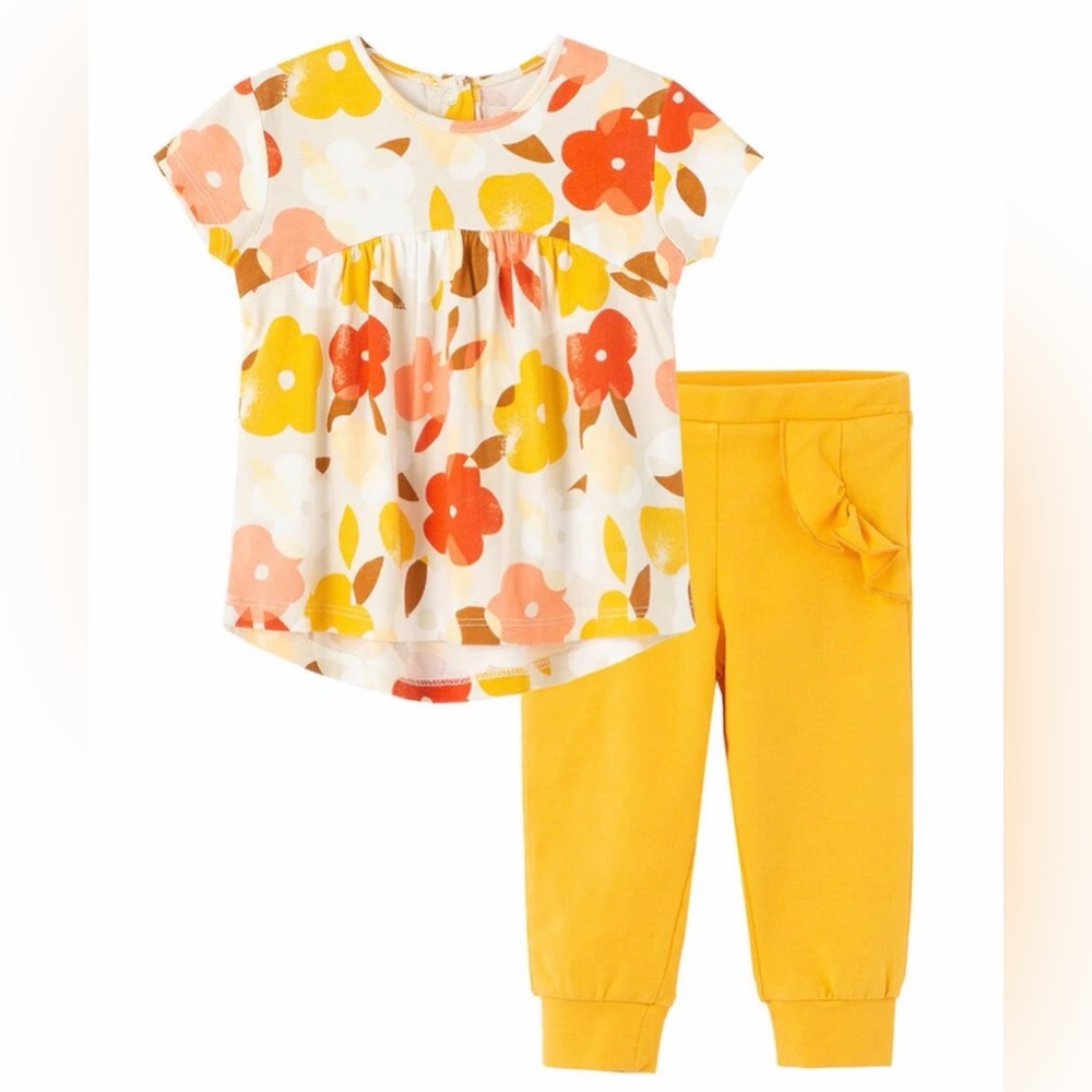 NWT Peek Kids Avery Allover Print Pant Set